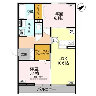 D-Gran本町【1階】の間取り