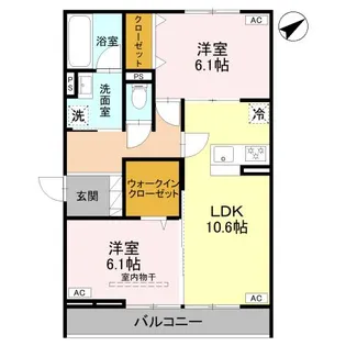 D-Gran本町【3階】の間取り