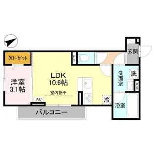 D-Gran本町【3階】の間取り