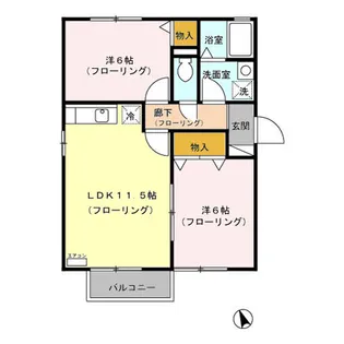 サンボナール D【2階】の間取り