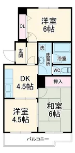 グリーンヒル藤が丘CⅡ【5階】の間取り