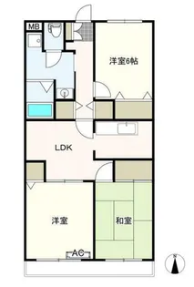 アールフィールズ千葉【2階】の間取り
