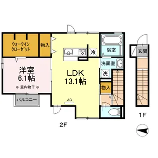 フェリシアIII【2階】の間取り