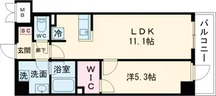 サルーテ立川【5階】の間取り