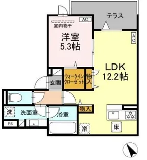 Asset-Court世田谷船橋【1階】の間取り