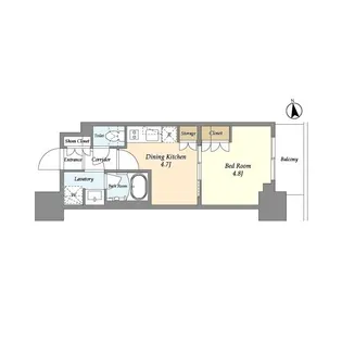 リビオメゾン浅草雷門【3階】の間取り