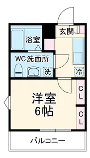 GLOWDIA【1階】の間取り