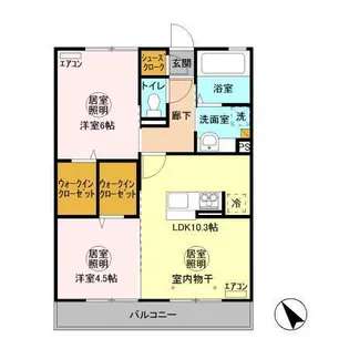 S.グランディール【3階】の間取り