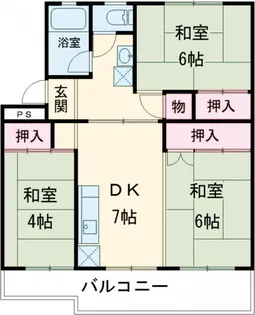 滝山団地【503号室】の間取り