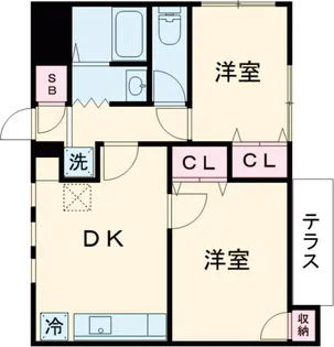 ライブコア目白【1階】の間取り
