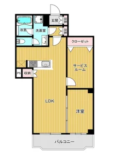 セザール武蔵野【403号室】の間取り