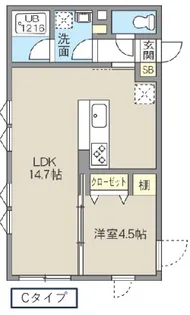 レピュア池袋本町レジデンス【3階】の間取り