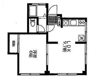MERIDIAN Ⅴ【201号室】の間取り
