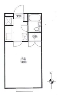 ハウスヴィラロタン【205号室】の間取り