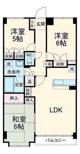 厚木・コアラマンション【3階】の間取り