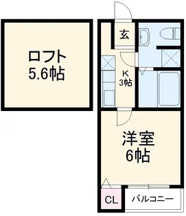 FELICE【105号室】の間取り
