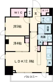 ザ・パークハビオ巣鴨【13階】の間取り