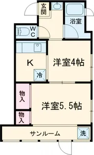 岡庭ビル【4階】の間取り