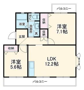 ジニア【1階】の間取り