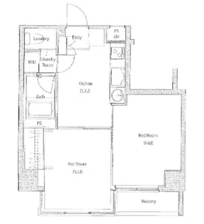 ソサエティ荏原中延【601号室】の間取り
