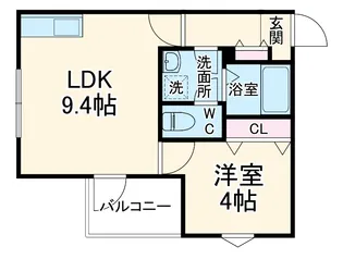La-Crea ZⅡ【203号室】の間取り