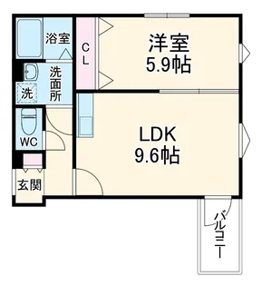 La-Crea ZⅡ【3階】の間取り