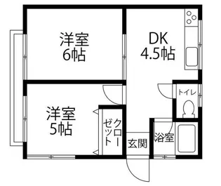 与蔵山ハイツ【1階】の間取り