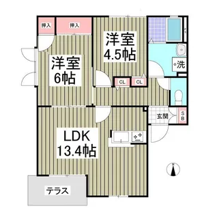 アコルデ21E棟【1階】の間取り