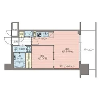 プレジオ弁天町【12階】の間取り