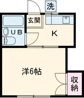 コーポ福田B棟【105号室】の間取り