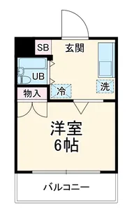 ヴィラパピヨン【2階】の間取り