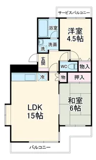 アクリベール有馬【3階】の間取り