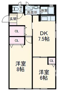 グランディー【201号室】の間取り