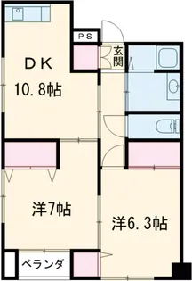 ラ・オーヴェルⅠ【1301号室】の間取り