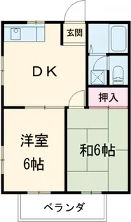 レスポ三田【101号室】の間取り