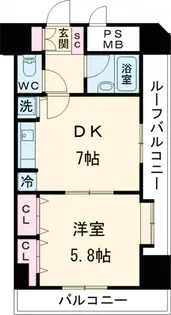 グランド・ガーラ笹塚【1304号室】の間取り