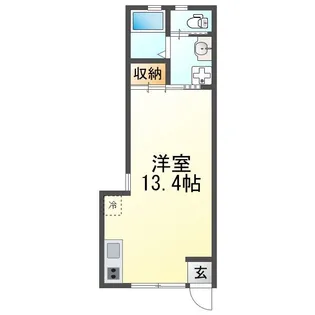 ハナコハウス【101号室】の間取り