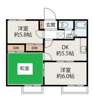 フローラルタウン C棟【1階】の間取り