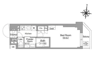 コンフォリア・リヴ大崎【2階】の間取り