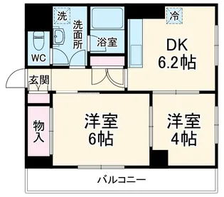 THスクエア習志野【306号室】の間取り