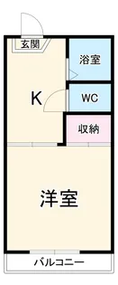 コーポエーセー【105号室】の間取り