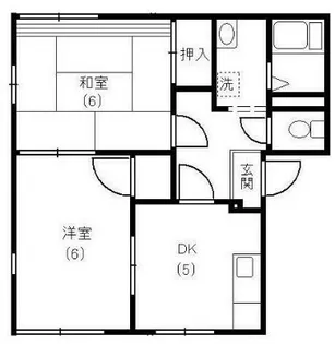 カーサやよいA【201号室】の間取り