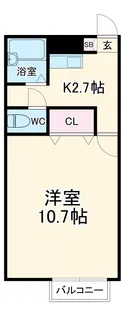 アムール江戸川台【1階】の間取り
