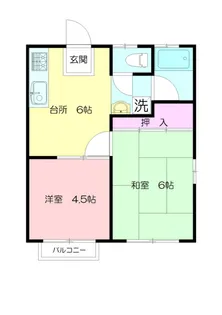 富士見ハイツ【2階】の間取り