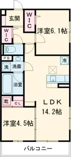 アレ・デ・フルール西向日駅前A【A101号室】の間取り