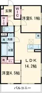 アレ・デ・フルール西向日駅前A【A201号室】の間取り