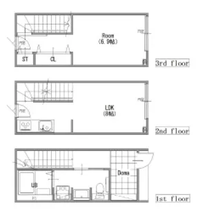 MOK-TERRACE SHINKEMIGAWA【1階】の間取り