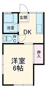 グリーンハイツ【105号室】の間取り