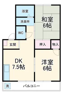 ハイツ小島【201号室】の間取り