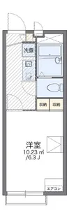レオパレスブライトハイム【201号室】の間取り